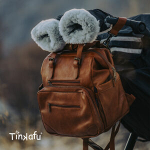 Regntrekk, Vognvotter med merinoull til barnevogn og stellesekk fra Tinkafu festet på vogn