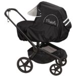 Tinkafu regntrekk til barnevogn på bugaboo fox i fargen svart