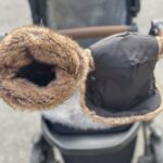 Tinkafu vognvotter på barnevogn