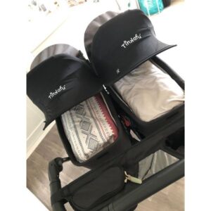 Tinkafu Solskjerm på tvillingvogn Emmaljunga Double viking