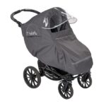 regntrekk med skjerm til barnevogn fra tinkafu mørk grå sportsdel emmaljunga_result