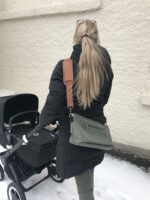 skulderrem til organizer og stelleveske fra tinkafu med tinkabag oliven