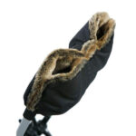 vognmuffe til barnevogn fra tinkafu svart og brun